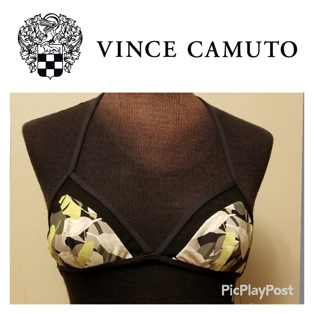 Vince Camuto Cruise Mesh Bikini Top XS NEW!